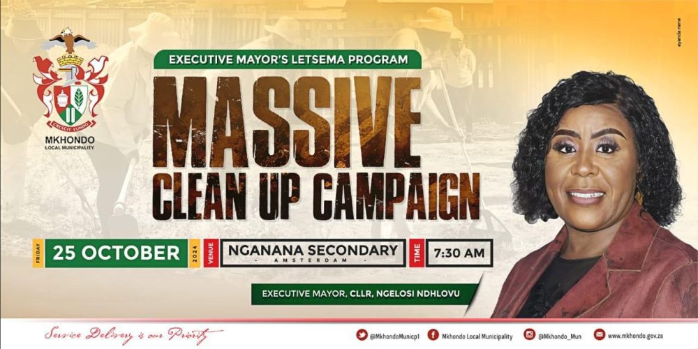 MASSIVE CLEAN UP CAMPAIGN AT NGANANA SECONDARY SCHOOL IN AMSTERDAM 